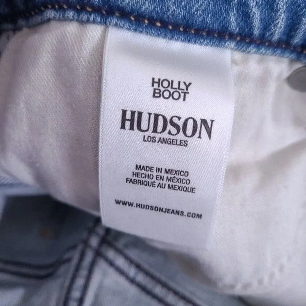 NEW! Hudson Holly High Rise Cropped Bootcut Jeans Size 28 Distressed